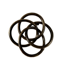 Load image into Gallery viewer, Vintage Sterling Silver Knot Brooch 2"