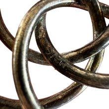 Load image into Gallery viewer, Vintage Sterling Silver Knot Brooch 2"