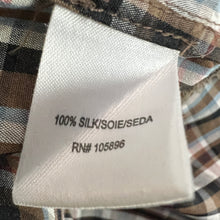 Load image into Gallery viewer, Vintage 100% Silk Shirt Dress Size Small