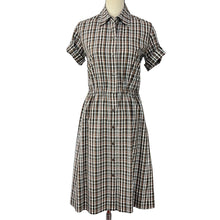 Load image into Gallery viewer, Vintage 100% Silk Shirt Dress Size Small