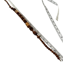 Load image into Gallery viewer, Chunky Wooden Inlay Bead Necklace 26"