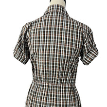 Load image into Gallery viewer, Vintage 100% Silk Shirt Dress Size Small