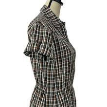 Load image into Gallery viewer, Vintage 100% Silk Shirt Dress Size Small