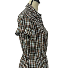 Load image into Gallery viewer, Vintage 100% Silk Shirt Dress Size Small