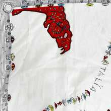 Load image into Gallery viewer, Vintage Caribbean Sea Silk Souvenir Scarf 35"