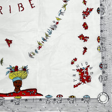Load image into Gallery viewer, Vintage Caribbean Sea Silk Souvenir Scarf 35"