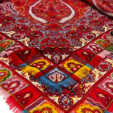 Load image into Gallery viewer, Natural Fiber Paisley Scarf 30" x 30"