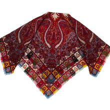 Load image into Gallery viewer, Natural Fiber Paisley Scarf 30" x 30"