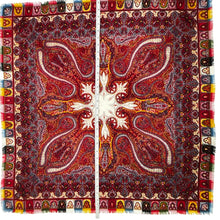 Load image into Gallery viewer, Natural Fiber Paisley Scarf 30" x 30"