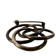 Load image into Gallery viewer, Vintage Sterling Silver Knot Brooch 2"