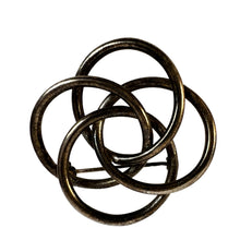 Load image into Gallery viewer, Vintage Sterling Silver Knot Brooch 2"