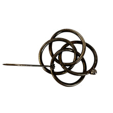 Load image into Gallery viewer, Vintage Sterling Silver Knot Brooch 2"