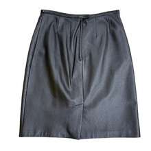 Load image into Gallery viewer, Vintage 90s Black Soft Genuine Leather Pencil Skirt Size 6/27