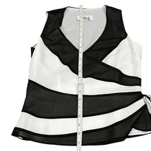 Load image into Gallery viewer, Sleeveless Black and White Womens Blouse