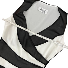 Load image into Gallery viewer, Sleeveless Black and White Womens Blouse