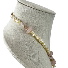 Load image into Gallery viewer, Beaded Rose Quartz Crystal Women's Necklace