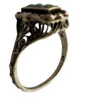 Load image into Gallery viewer, Vintage Natural Green Fire Opal 925 Sterling Silver Women Ring Jewelry