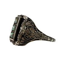 Load image into Gallery viewer, Vintage Natural Green Fire Opal 925 Sterling Silver Women Ring Jewelry