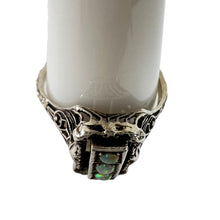 Load image into Gallery viewer, Vintage Natural Green Fire Opal 925 Sterling Silver Women Ring Jewelry