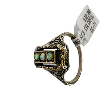 Load image into Gallery viewer, Vintage Natural Green Fire Opal 925 Sterling Silver Women Ring Jewelry