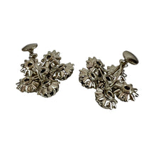 Load image into Gallery viewer, Mid Century Clip On Cluster Crystal Women Earrings