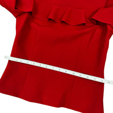 Load image into Gallery viewer, Ricky Freeman Cold Shoulder Blouse Womens Red Top Size 2