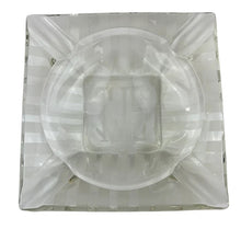 Load image into Gallery viewer, Art Deco Square Glass Cigar Ashtray