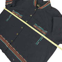 Load image into Gallery viewer, Embroidered Navy Blue Shirt Jacket Size 2X