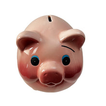 Load image into Gallery viewer, Vintage Retro Pink Piggy Bank Size 6"