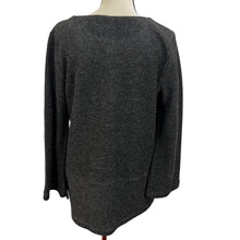 Load image into Gallery viewer, Gray Oversized Pullover Sweater with Bow Accents Size Medium