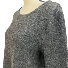 Load image into Gallery viewer, Gray Oversized Pullover Sweater with Bow Accents Size Medium