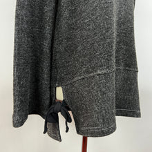 Load image into Gallery viewer, Gray Oversized Pullover Sweater with Bow Accents Size Medium