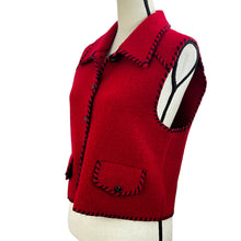 Load image into Gallery viewer, Cambridge Country Store Red Wool Vest Size Small