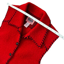 Load image into Gallery viewer, Cambridge Country Store Red Wool Vest Size Small