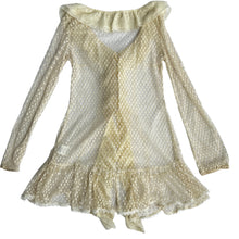 Load image into Gallery viewer, A'reve Anthropology Ruffled Lace Top Size Small