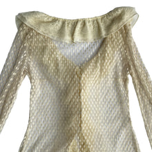 Load image into Gallery viewer, A'reve Anthropology Ruffled Lace Top Size Small