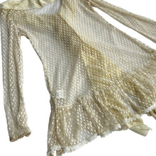 Load image into Gallery viewer, A'reve Anthropology Ruffled Lace Top Size Small