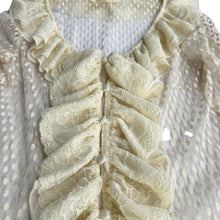Load image into Gallery viewer, A'reve Anthropology Ruffled Lace Top Size Small