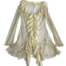 Load image into Gallery viewer, A'reve Anthropology Ruffled Lace Top Size Small