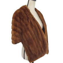 Load image into Gallery viewer, Mid Century Brown Mink Stole