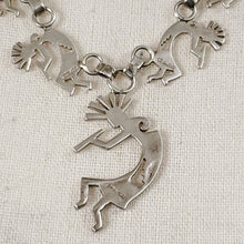 Load image into Gallery viewer, Sterling Silver Kokopelli Necklace & Earrings Set