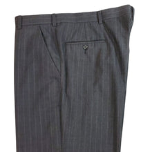 Load image into Gallery viewer, Hart Schaffner Marx Men’s Gray Striped Virgin Wool Suit Size 42R Pants W38"