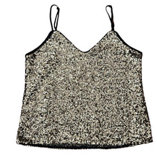 Load image into Gallery viewer, Sleeveless Bronze Sequin Tank Top Size Small