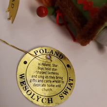 Load image into Gallery viewer, Vintage 1981 Poland Star Boy Christmas Wooden Ornament