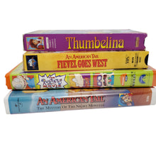 Load image into Gallery viewer, VHS The Rugrats Movie, Thumbelina, An American Tail & Fivel Goes West