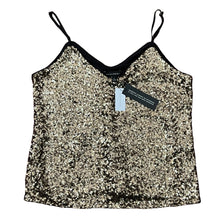 Load image into Gallery viewer, Sleeveless Womens Sparkling Sequin Tank Top Small