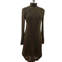 Load image into Gallery viewer, Vintage Linda Allard Ellen Tracy Long Sleeve Knit Turtleneck Glitter Dress