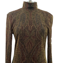 Load image into Gallery viewer, Vintage Linda Allard Ellen Tracy Long Sleeve Knit Turtleneck Glitter Dress
