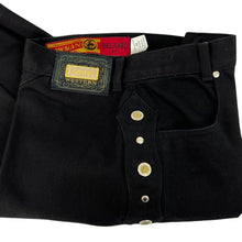 Load image into Gallery viewer, Vintage Western Black High Rise Denim Jeans Size Medium