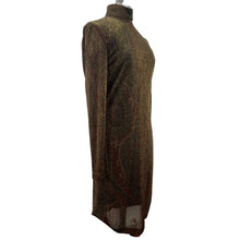 Load image into Gallery viewer, Vintage Linda Allard Ellen Tracy Long Sleeve Knit Turtleneck Glitter Dress